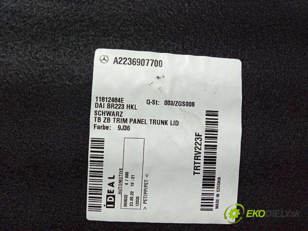 Mercedes S-Klasa 2022 Čalounictví: kufra: A2236907700