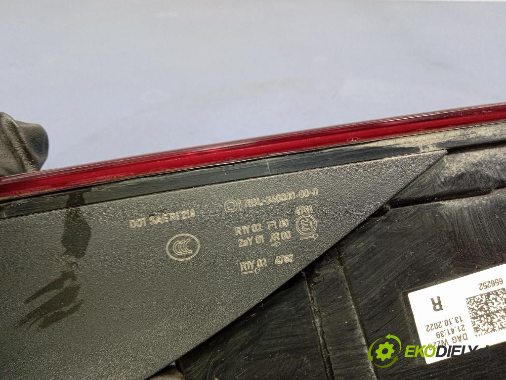 Mercedes S-Klasa 2022 svetlo / reflektor zad Prava: Vnútri: A2239063000