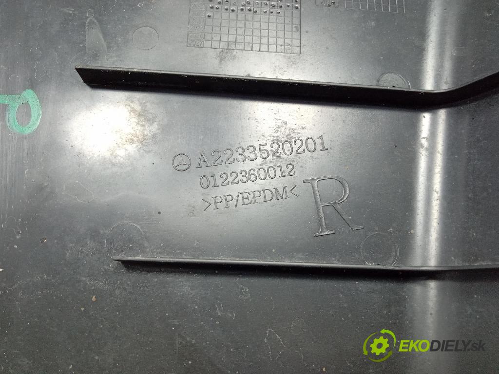 Mercedes S-Klasa 2022 kryt Plast: podvozek: A2233520201