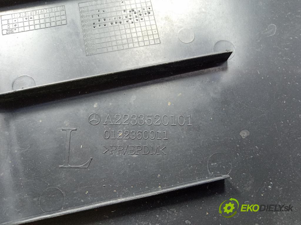 Mercedes S-Klasa 2022 kryt Plast: podvozek: A2233520101