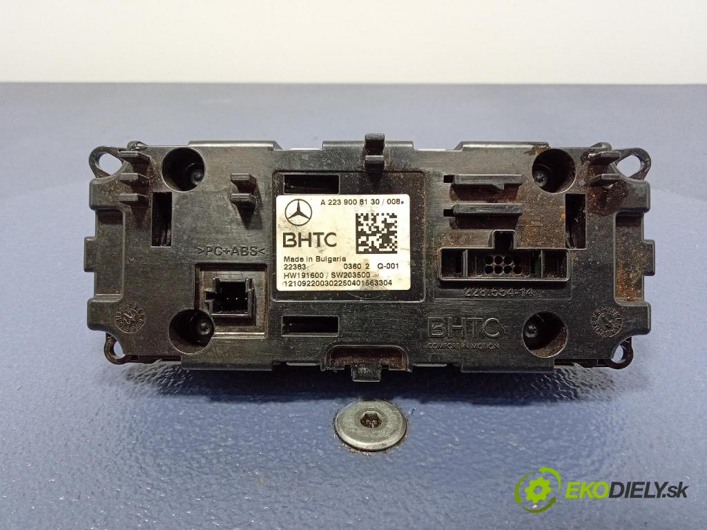 Mercedes S-Klasa 2022 prepínač Klimatizácia: Prúd vzduchu: A2239008130