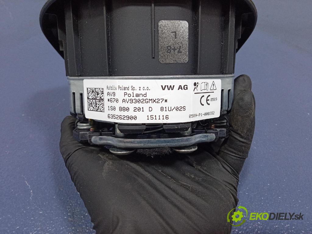 Vw Up! 2016 Airbag: Řidiči: x 1S0880201D