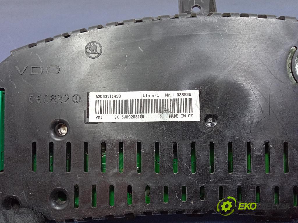 Skoda Roomster 2007 řídící jednotka Motor: 03C906024R