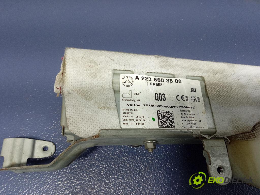 Mercedes S-Klasa 2022 Airbag: Sedačka: x A2238603500