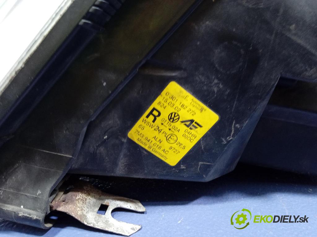 Volkswagen Sharan 2002 Reflektor: v pravo: 7M3941016AC