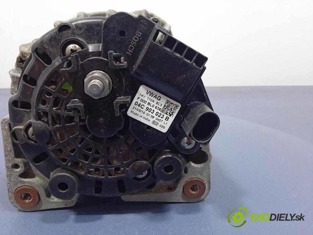 Vw Up! 2016 Alternator 04C903023B