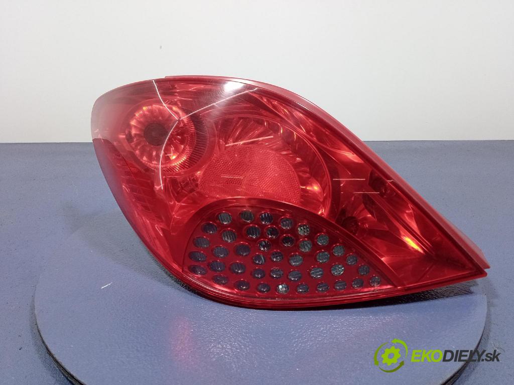 Peugeot 207 2008 světlo Zad: levá Mimo: 9649986680