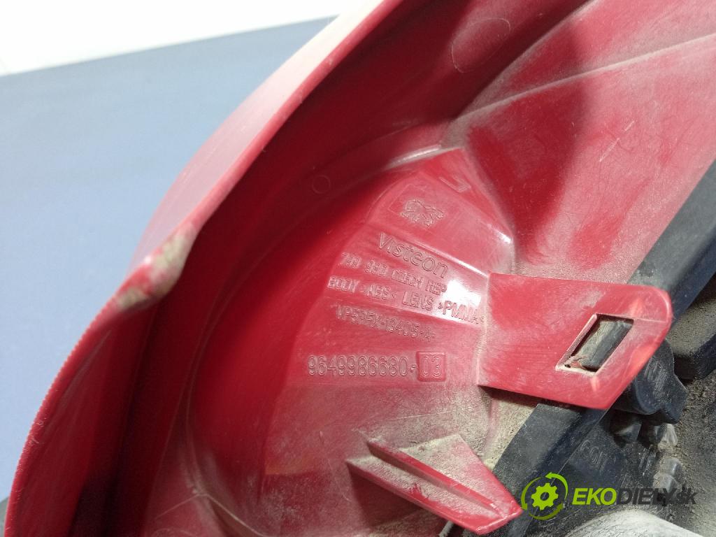 Peugeot 207 2008 světlo Zad: levá Mimo: 9649986680