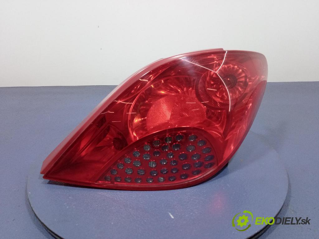 Peugeot 207 2008 svetlo / reflektor zad Prava: Vonkajsia: 9649986580
