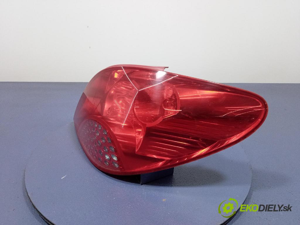 Peugeot 207 2008 svetlo / reflektor zad Prava: Vonkajsia: 9649986580