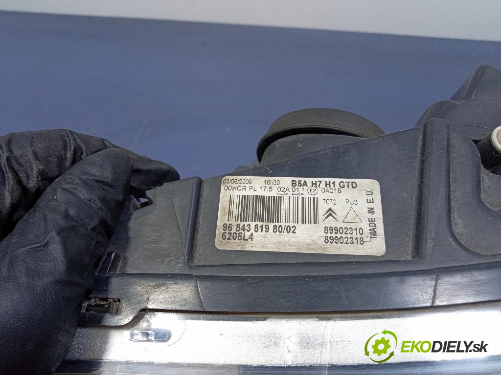 Citroen C4 2008 Reflektor: Vľavo: 9684381980