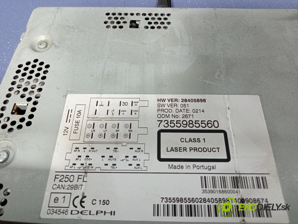 Peugeot Boxer 2014 Radio I Navigácia: 7355985560