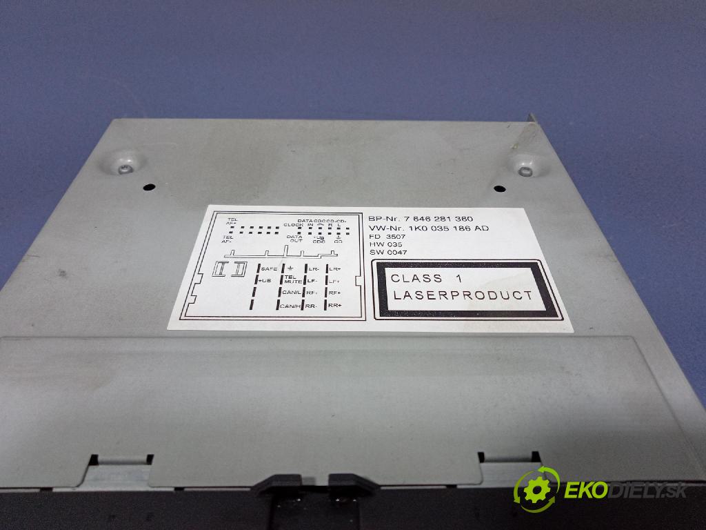 Vw Jetta 2008 Radio I Navigace: 1K0035186AD