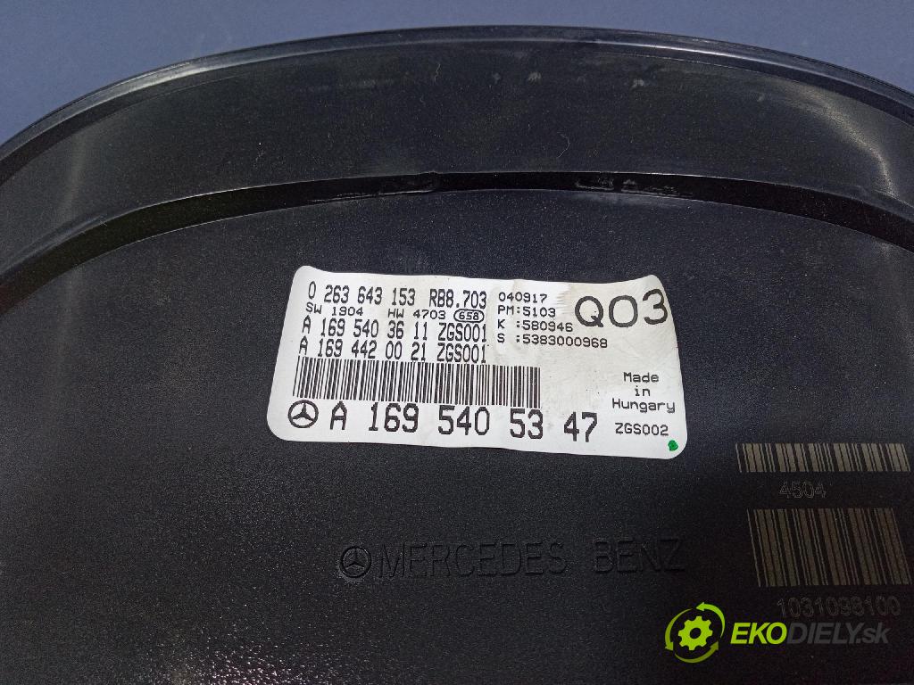 Mercedes A-Klasa 2005 prístrojovka/ budíky A1695405347