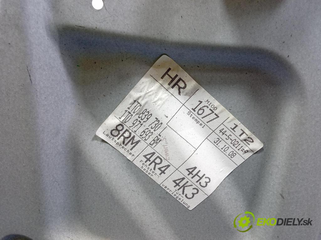 Vw Touran 2008 mechanizmus okna Okná: zad v pravo: 1T0839730L