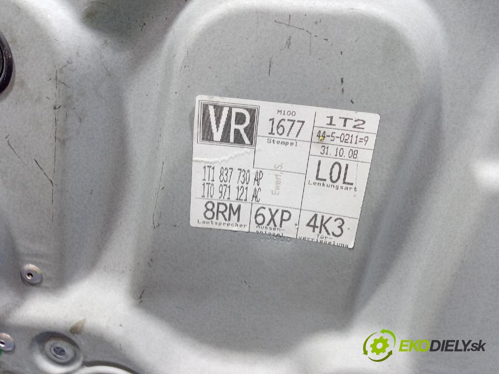 Vw Touran 2008 mechanizmus okna Okná: Predné v pravo: 1T1837730AP