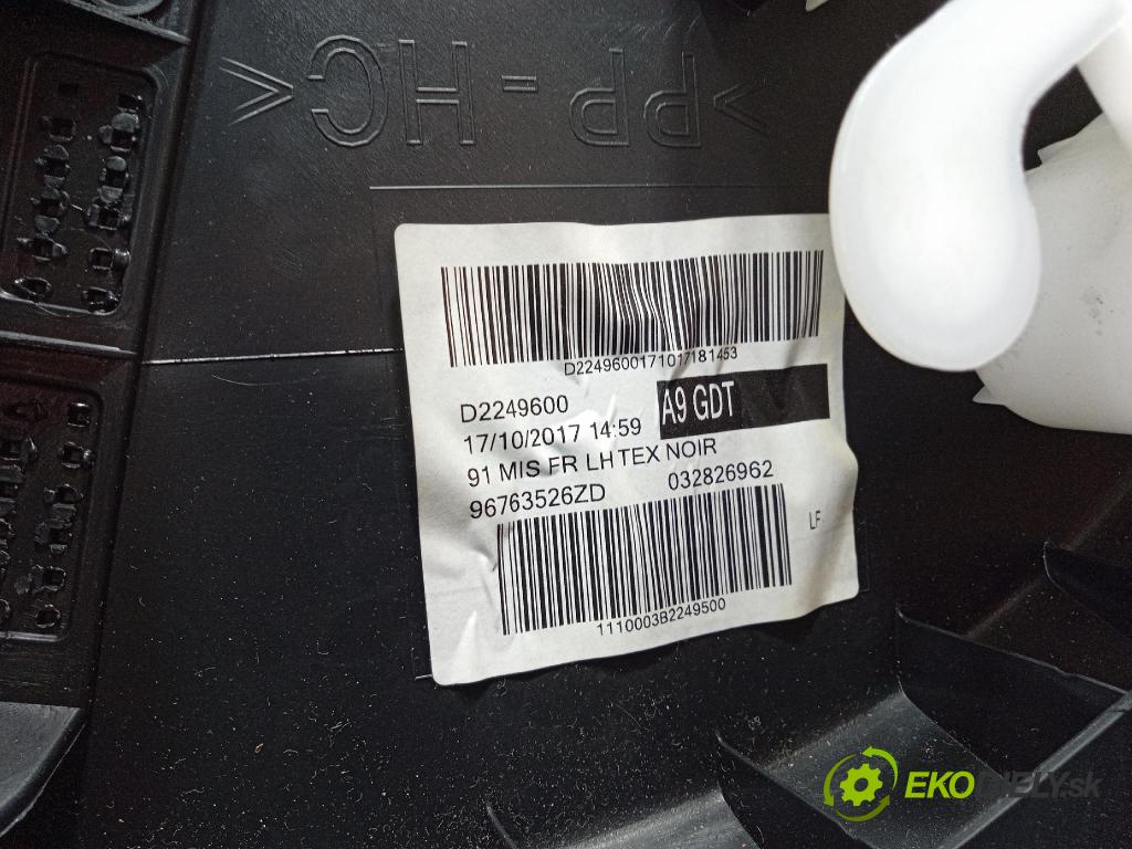 Peugeot 208 2017 Čalounictví: dvere Predné ľavá 96763526ZD