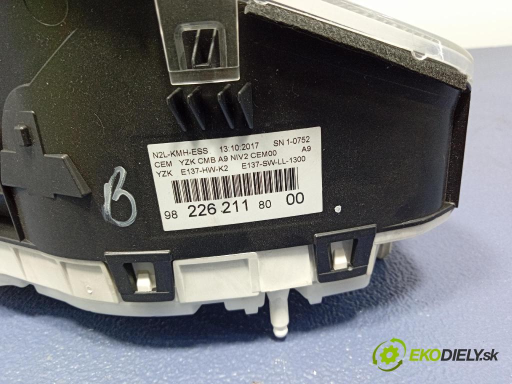 Peugeot 208 2017 prístrojovka/ budíky 9822621180