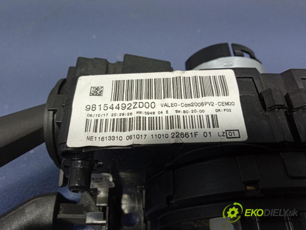 Peugeot 208 2017 prepínač Komplex: 98154492ZD