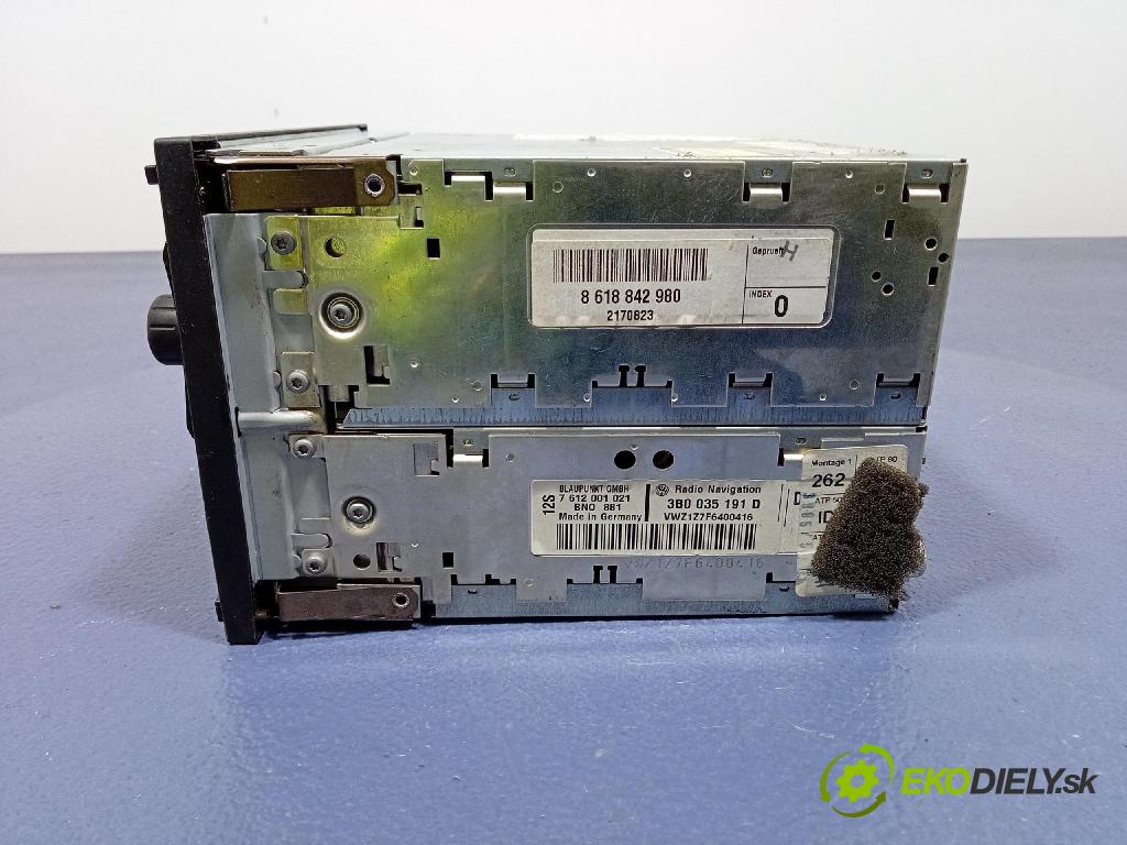 Vw Sharan 2006 Radio I Navigácia: 3B0035191D