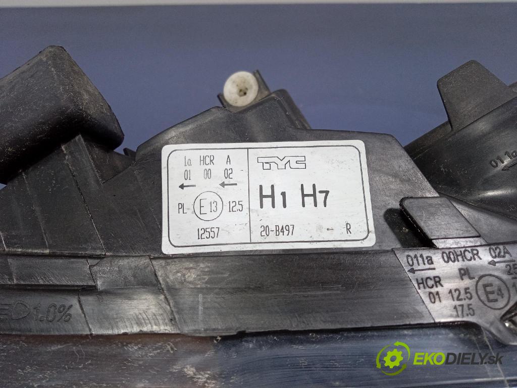 Peugeot 308 2008 Reflektor: v pravo: 20-B497