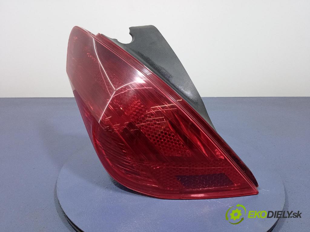 Peugeot 308 2008 svetlo / reflektor zad ľavá Vonkajsia: 9680425780
