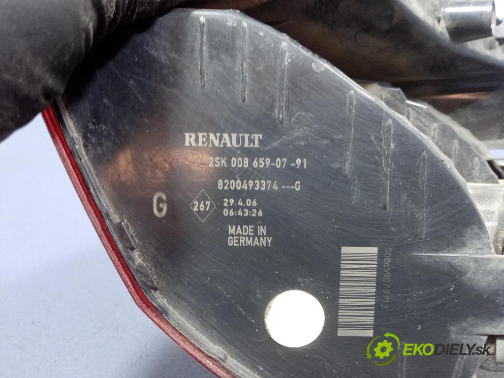 Renault Megane scenic 2006 svetlo / reflektor zad ľavá Vonkajsia: 8200493374