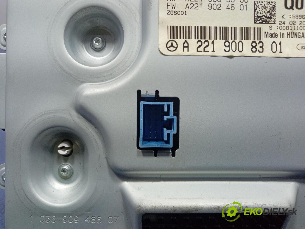 Mercedes S-klasa 2011 Zobrazit: Rádio: / GPS A2219008301