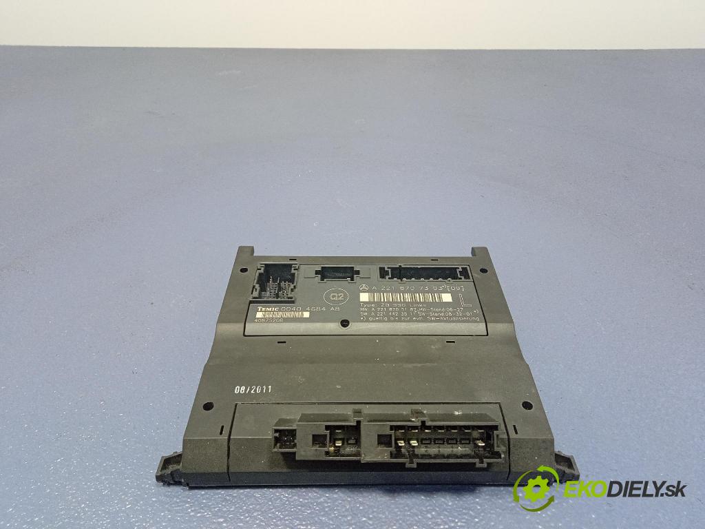 Mercedes S-klasa 2011 riadiaca jednotka Sedadlo: A2218707393