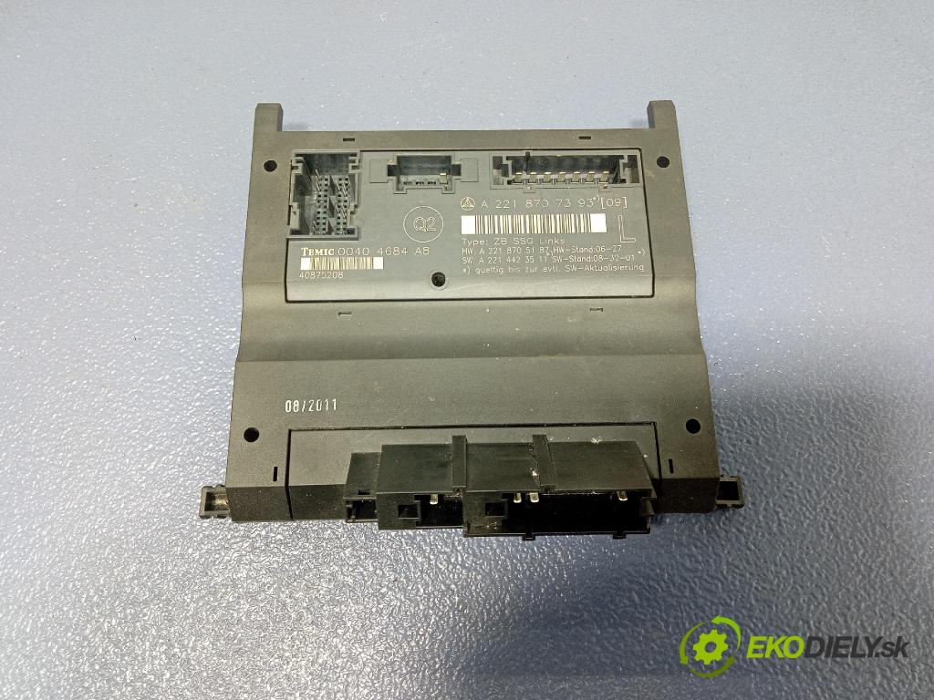 Mercedes S-klasa 2011 riadiaca jednotka Sedadlo: A2218707393