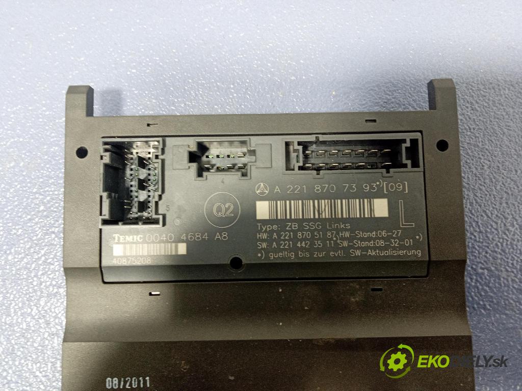 Mercedes S-klasa 2011 riadiaca jednotka Sedadlo: A2218707393