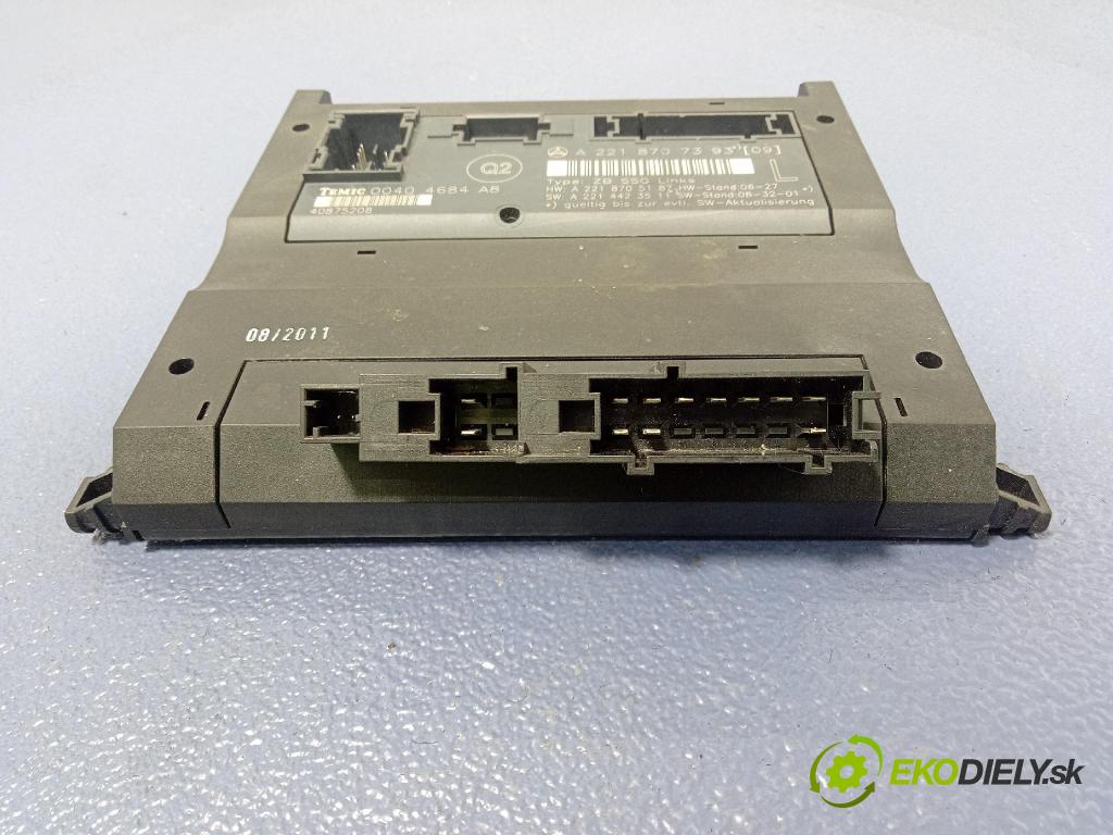 Mercedes S-klasa 2011 riadiaca jednotka Sedadlo: A2218707393