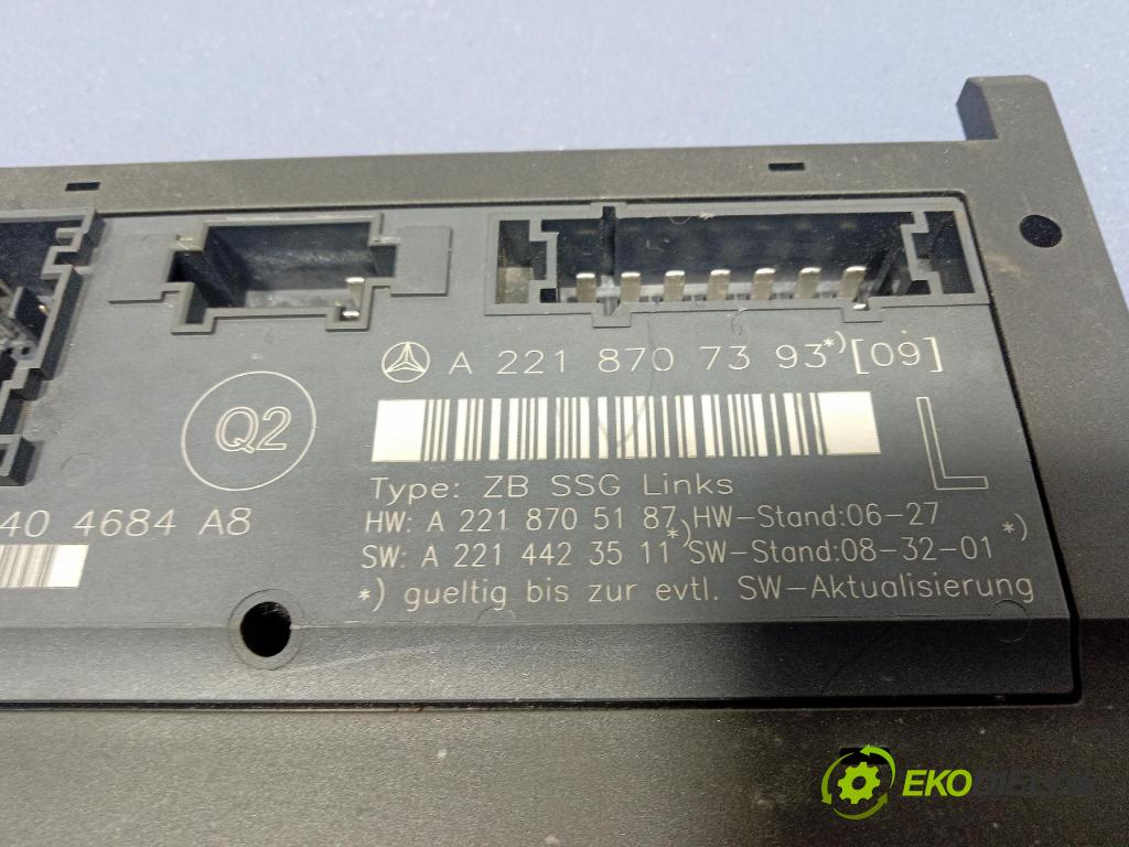 Mercedes S-klasa 2011 riadiaca jednotka Sedadlo: A2218707393