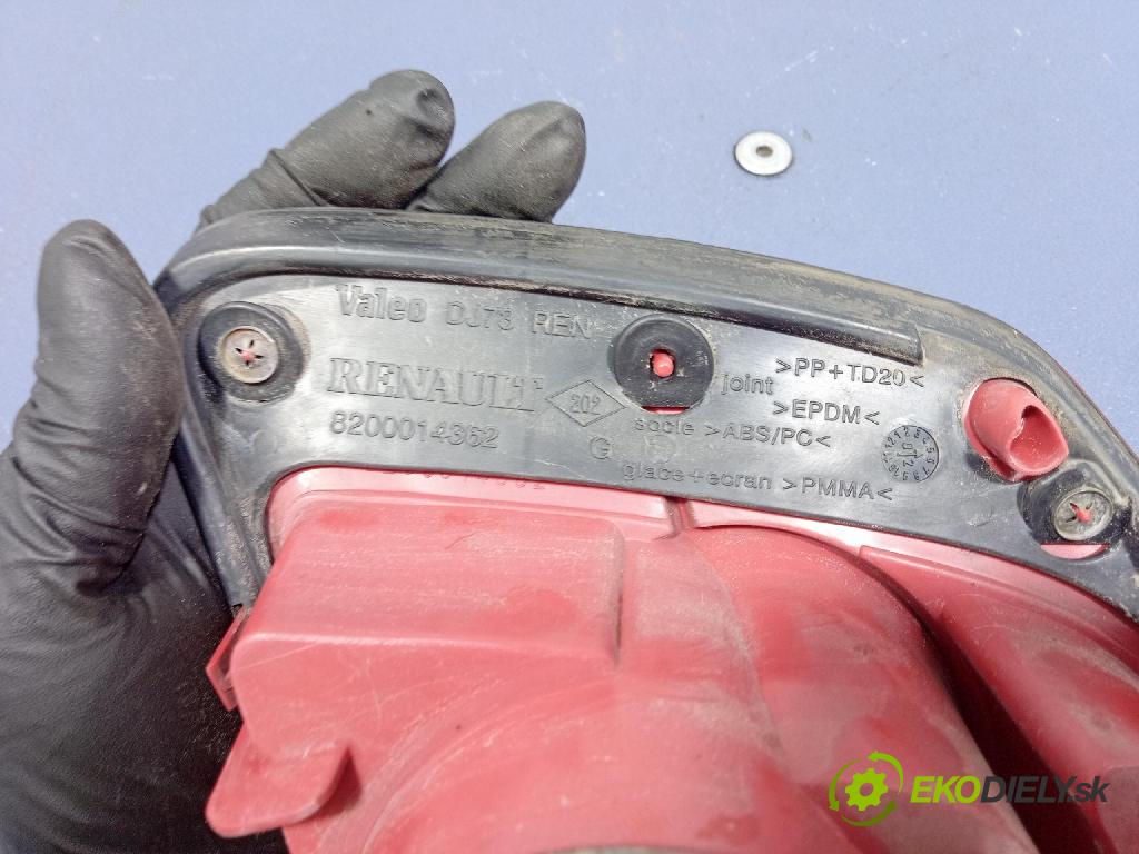 Renault Vel satis 2003 svetlo / reflektor zad ľavá Vnútri: 8200014362