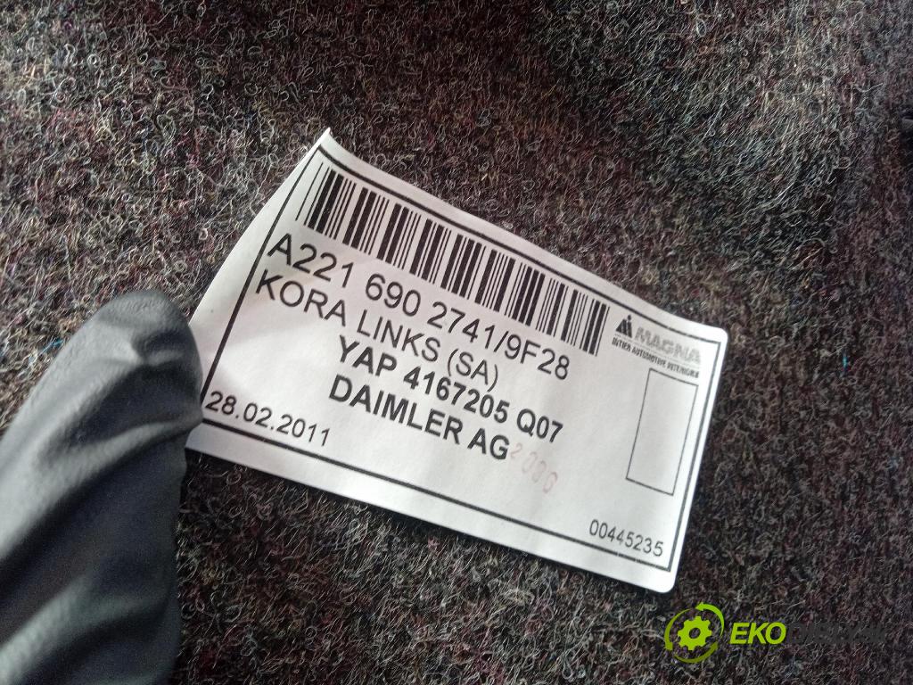 Mercedes S-klasa 2011 Čalounictví: kufra: A2216902741