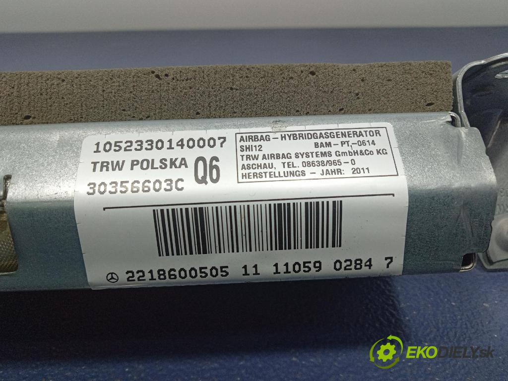 Mercedes S-klasa 2011 Airbag: x A2218600505