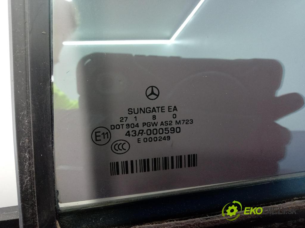 Mercedes S-klasa 2011 sklo dvere zad ľavé
