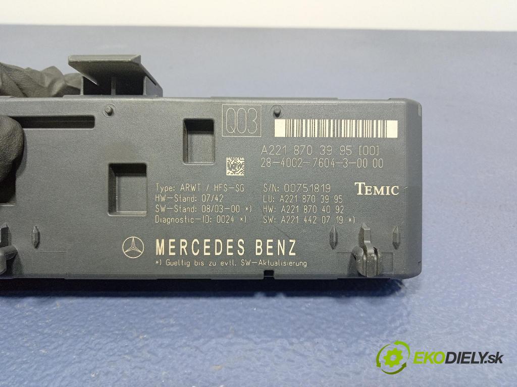 Mercedes S-klasa 2011 riadiaca jednotka A2218703995