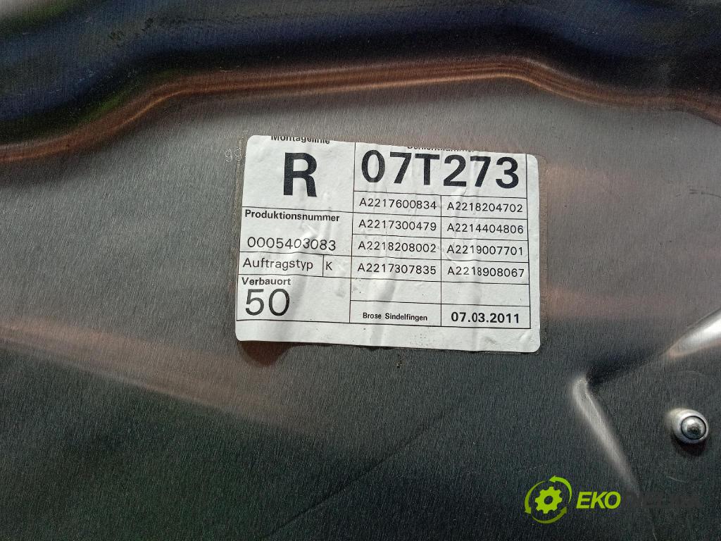 Mercedes S-klasa 2011 mechanizmus okna Okná: zad v pravo: A2217600834