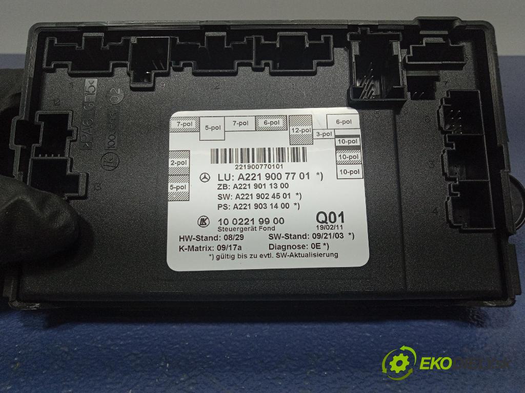 Mercedes S-klasa 2011 riadiaca jednotka A2219007701