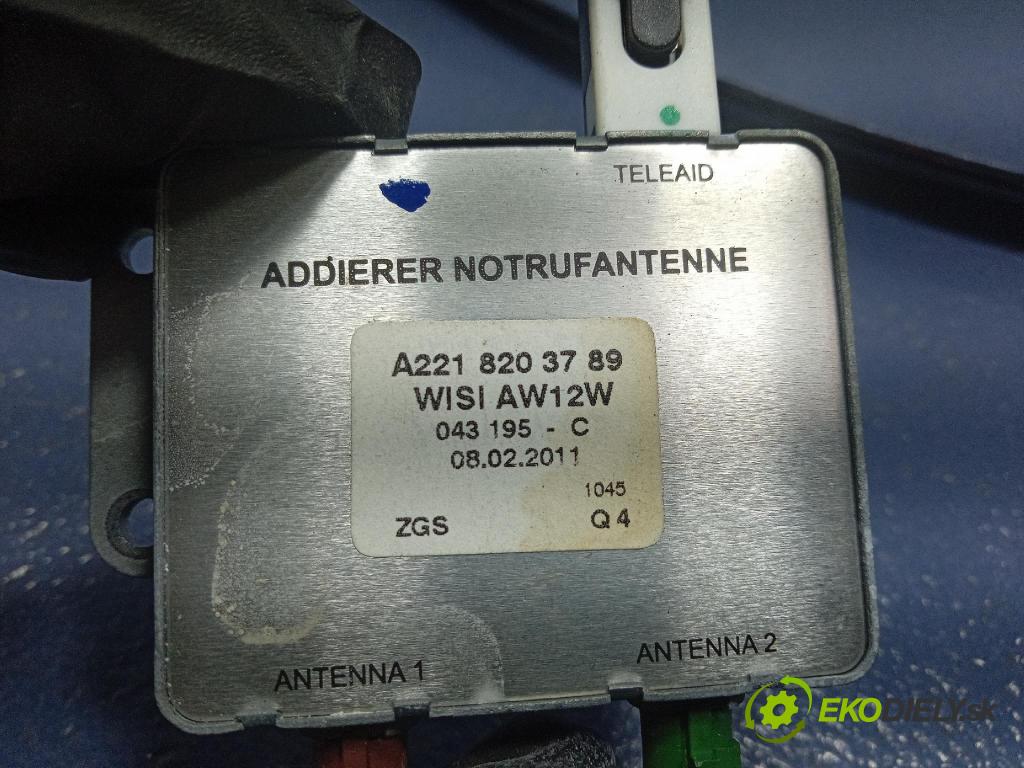 Mercedes S-klasa 2011 Zesilovač: / GPS A2218203789