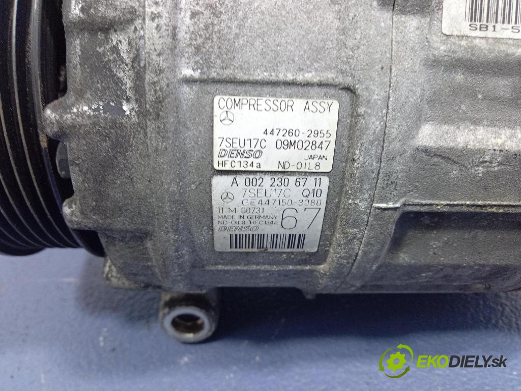 Mercedes S-klasa 2011 Kompresor: Klimatizácia: A0022306711