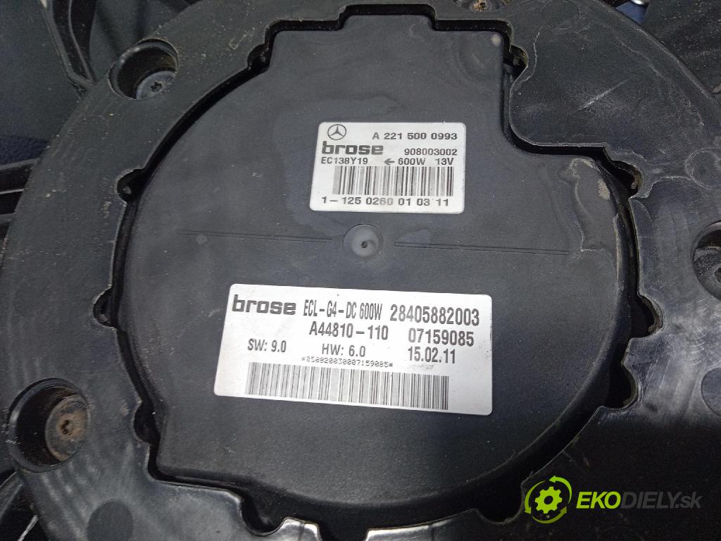 Mercedes S-klasa 2011 Ventilátor Chladič: A2219066500