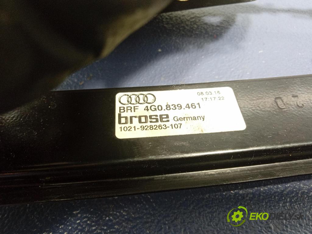 Audi A6 2016 mechanizmus okna Okná: zad Vľavo: 4G0839461