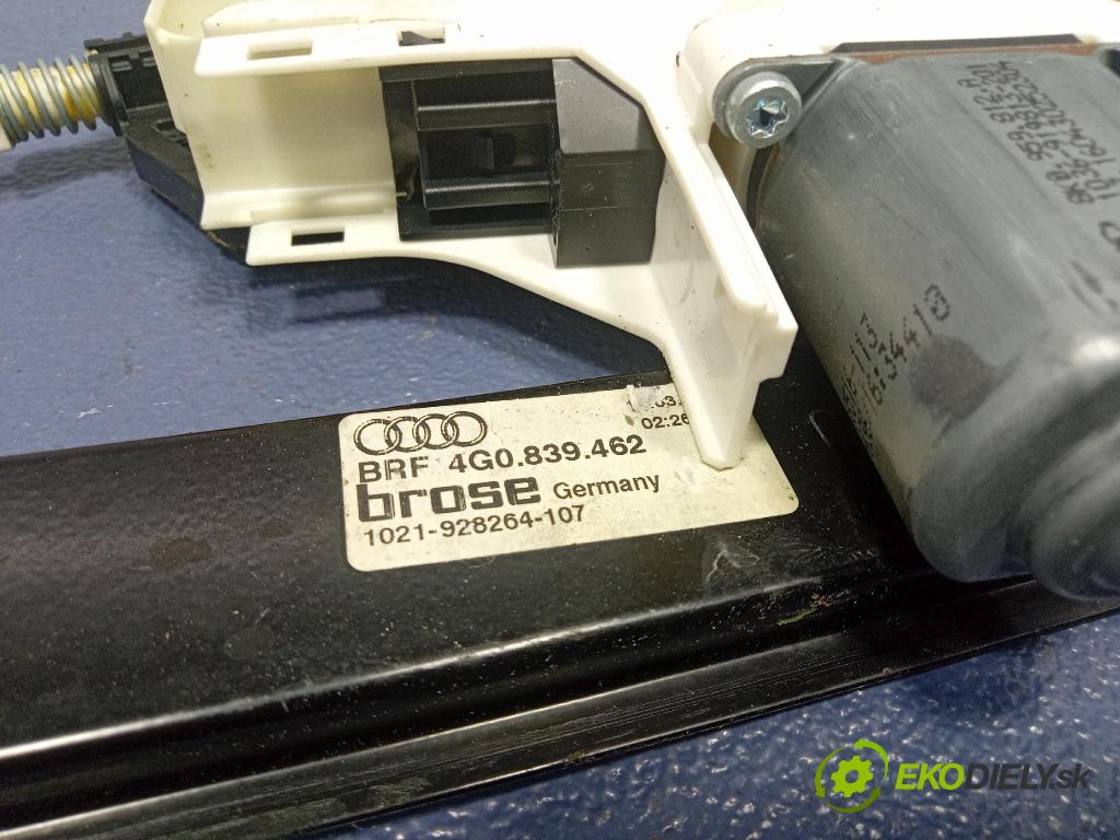 Audi A6 2016 mechanizmus okna Okná: zad v pravo: 4G0839462