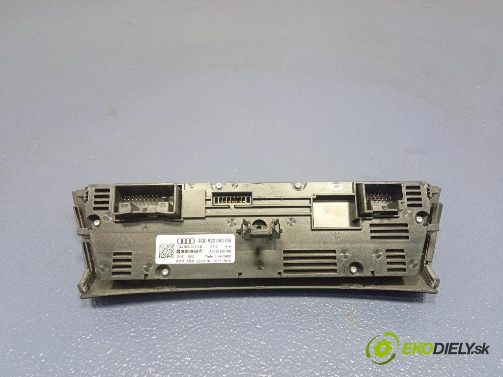 Audi A6 2016 prepínač Klimatizácia: Prúd vzduchu: 4G0820043CB