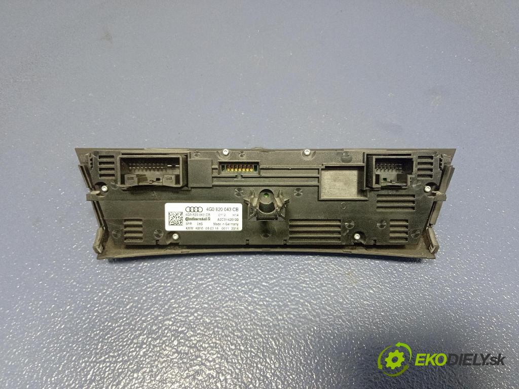 Audi A6 2016 prepínač Klimatizácia: Prúd vzduchu: 4G0820043CB