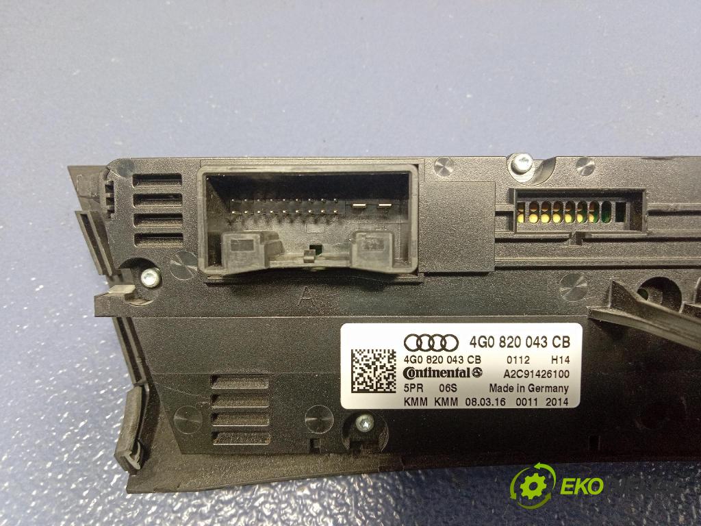 Audi A6 2016 prepínač Klimatizácia: Prúd vzduchu: 4G0820043CB