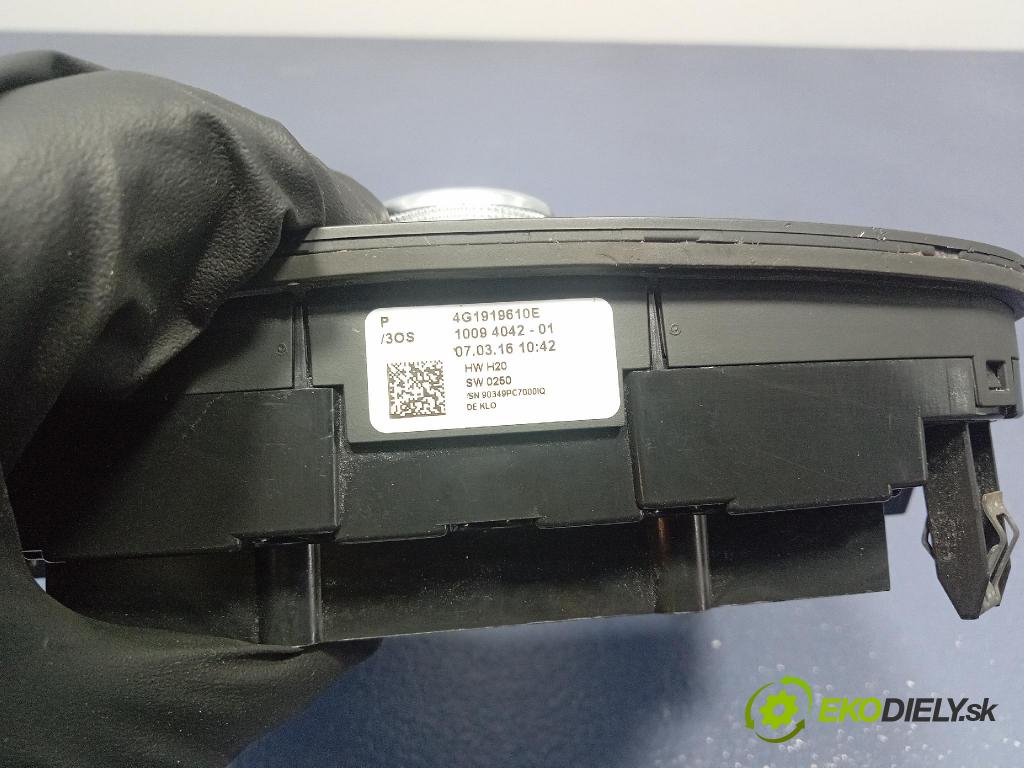 Audi A6 2016 prepínač Rádio: Navigacia: 4G1919610E