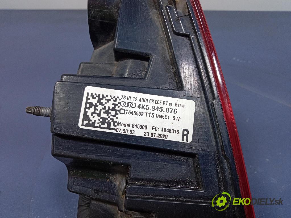 Audi A6 2020 svetlo / reflektor zad Prava: Vnútri: 4K5945076